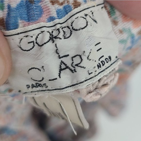 Vintage Gordon L Clarke Floral Tier Maxi Dress - Picture 7 of 8